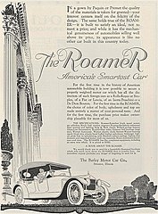 1916 Roamer advertisement 'America's Smartest Car'