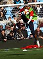 Ashley Young at an open trainig sesion at Villa Park [2009]