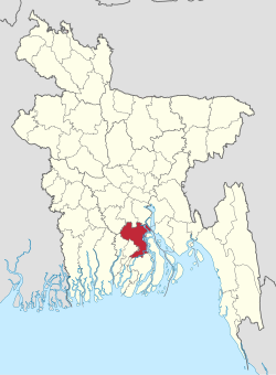 Location of Barisal District in Bangladesh
