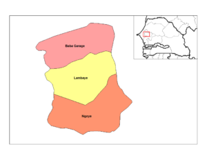 Map of the department arrondissements