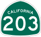 State Route 203 marker