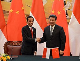 Jokowi with Xi Jinping