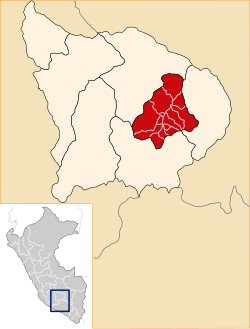 Location of Grau in the Apurímac Region