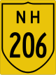 National Highway 206 shield}}