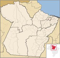 Location in Pará and Brazil