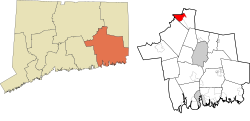 Willimantic's location within the Southeastern Connecticut Planning Region and the state of Connecticut