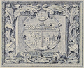 An unofficial example of the coat of arms of the seal, printed in an early 20th-century Springfield history book.