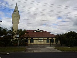 View of mosque from Station St
