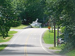 Vermont Route 242 in Montgomery Center, 2017