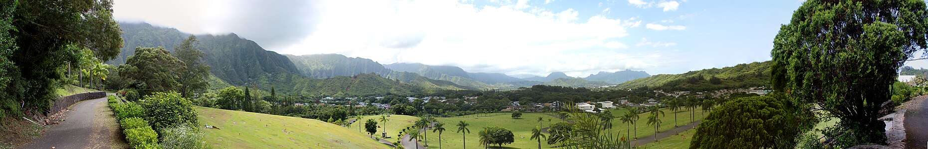 Panoramic view of the Valley of the Temples Memorial Park