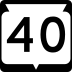 State Trunk Highway 40 marker