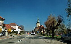 Centre with the Church of Saints Peter and Paul