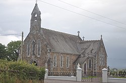 Kiltallagh Catholic church, in Killeagh townland, is dedicated to Saint Carthage