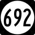 State Route 692 marker