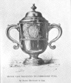 Silver Cup presented to Edward Tyng by Boston Merchants for defeating Captain Joannis-Galand d'Olabaratz, the first French privateer off the Boston coast, 24 June 1744[6]