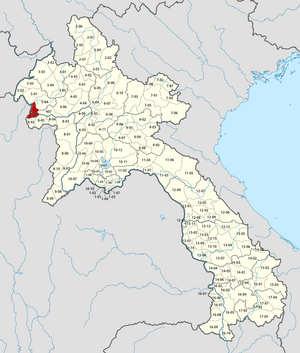 Location in Laos