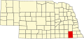 标示出盖奇县位置的地图