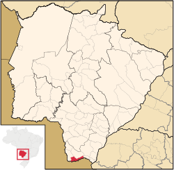 Location in Mato Grosso do Sul state