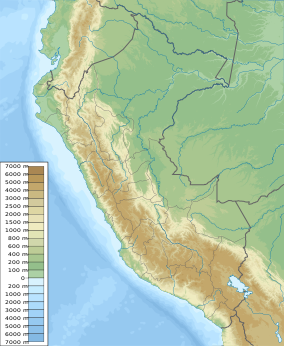 Map showing the location of Yanachaga–Chemillén National Park