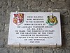 Plaque in Gateway of All Saints College, Maidstone