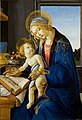 Image 66The scene in Botticelli's Madonna of the Book (1480) reflects the presence of books in the houses of richer people in his time. (from History of books)