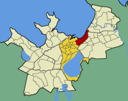 卡德里奥在塔林中城区的位置