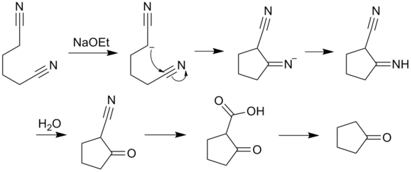 Thorpe-Ziegler反应（分子内的Thorpe反应）
