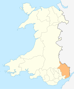 Location within Wales