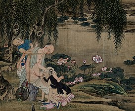 Chinese Erotic Art. Gouache painting. Date of creation uncertain 1800 to 1899.