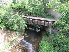 Arlington Fire Station 6 bridge in 2020