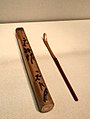 Bamboo tea spoon (chashaku) and case (tomo-zutsu), first half of the 17th century. Asian Art Museum (San Francisco).
