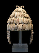 Boar tusk Mycenaean helmet, 14th century BCE