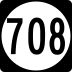 State Route 708 marker