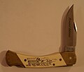 Schrade Scrimshaw Covered Wagon SC507 knife