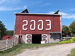 Eggs sign at Flamig Farm in West Simsbury