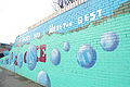 A mural in a republican area dedicated to George Best