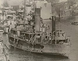 Manly ferry Burra Bra was requisitioned by the Royal Australian Navy in 1942 and converted to an anti-submarine training ship.