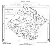 Map of Kumaon in 1924, showing Kuti river flowing from Limpiyadhura, Kali river from Lipulekh but the Kalapani area is in Kumaon (India)