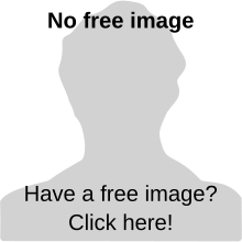 Square image of a grey outline of a portrait with the text "No free image" at the top and "Have a free image? Click here!" at the bottom.