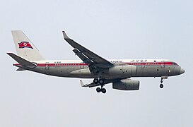 高丽航空图-204正在降落于北京首都国际机场