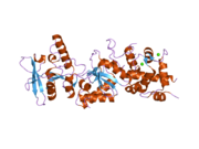 1yrt: Crystal Structure analysis of the adenylyl cyclaes catalytic domain of adenylyl cyclase toxin of Bordetella pertussis in presence of c-terminal calmodulin