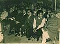 Principal Abul Kashem with first year Bangla College student and Faculty, 1962