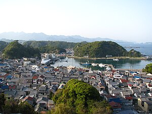 Central Taiji, as viewed from the south, with the marina in the center and the Pacific is to the right