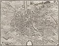 Image 15 Turgot map of Paris Map credit: Louis Bretez and Claude Lucas The Turgot map of Paris is a highly accurate and detailed map of the city of Paris, France, as it existed in the 1730s. It was published in 1739 as an atlas of twenty non-overlapping sectional bird's-eye-view maps, each approximately 50 cm × 80 cm (20 in × 31 in), in isometric perspective toward the southeast, as well as one simplified overview map with a four-by-five grid showing the layout of the twenty sectional maps. It has been described as "the first all-comprising graphical inventory of the capital, down to the last orchard and tree, detailing every house and naming even the most modest cul-de-sac". The complete map is shown here in its assembled form. Other sheets: '"`UNIQ--templatestyles-00000013-QINU`"' * Complete map * 1 * 2 * 3 * 4 * 5 * 6 * 7 * 8 * 9 * 10 * 11 * 12 * 13 * 14 * 15 * 16 * 17 * 18–19 * 20 More selected pictures