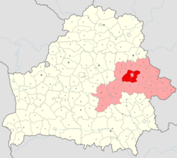 Location of Mogilev District