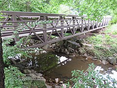 Bluemont Junction Trail footbridge in 2020