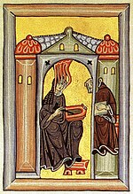 Painting of Saint Hildegard of Bingen