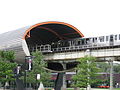 Tunnel just before the station at 33rd Street, over the MTCC of IIT's Main Campus, September 2007.