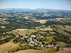 An aerial view of Labrousse