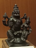 Statue of Lakshmi Narsimha cast in bronze